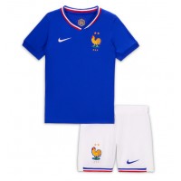 Fotbalové Dres Francie Dětské Domácí ME 2024 Krátký Rukáv (+ trenýrky)